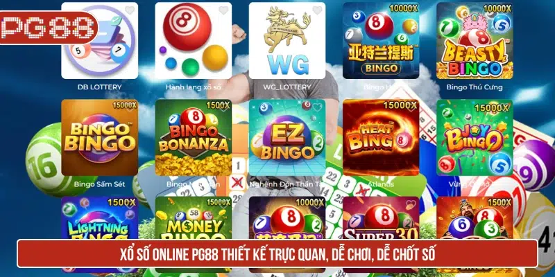 PG88 - Link Đăng Nhập PG88 Trang Chủ New + 88K Xổ số online PG88 thiết kế trực quan, dễ chơi, dễ chốt số